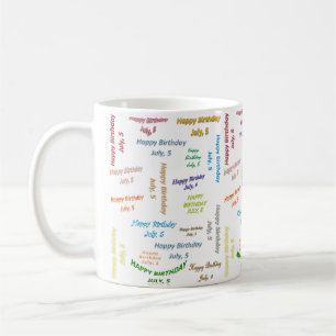 7月5日、誕生日マグカップ コーヒーマグカップ