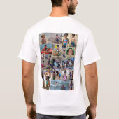 7月6日のビーチのワイシャツ Tシャツ (裏面)