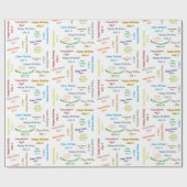 7月6日誕生日ギフト包装紙 ラッピングペーパー (フラット)