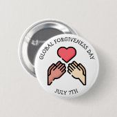7月7日のグローバルな赦しの日 缶バッジ (正面&裏面)