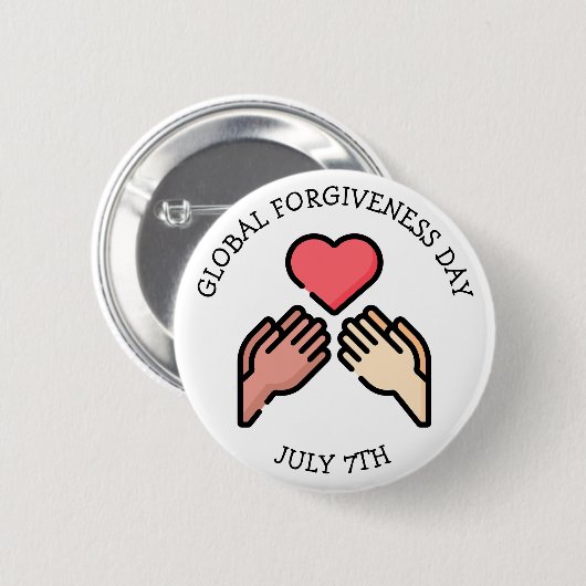 7月7日のグローバルな赦しの日 缶バッジ (正面&裏面)