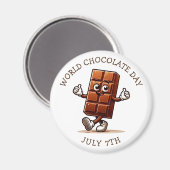 7月7日はワールドチョコレートデー マグネット (正面/裏面)
