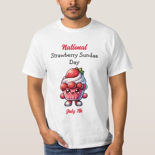 7月7日は全国ストロベリーサンデー Tシャツ (正面)