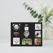 7月　ガン座 生まれの月 ポストカード (スタンド正面)