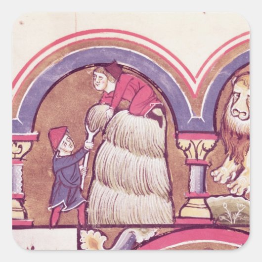 7月:干し草の収穫 スクエアシール (正面)