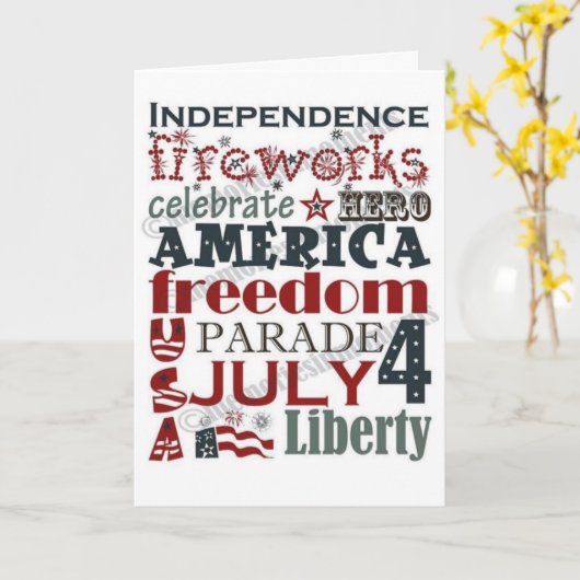 **7月**日**4日**E N J O Y!!! カード (黄色い花)