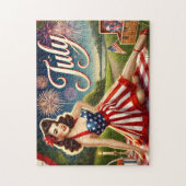 7月 独立記念日 ピンアップ イベント ジグソーパズル (縦)
