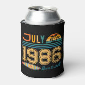 7月 誕生日 カスタム年 缶クーラー (缶正面)