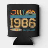 7月 誕生日 カスタム年 缶クーラー (裏面)