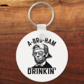 7月Abe Lのアメリカおもしろい4日のA-bro-ham Drinkin キーホルダー (正面)
