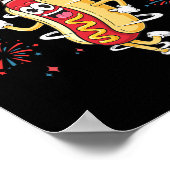 7月Bbの4日おもしろい目前に来た ポスター (角)