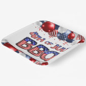 7月BBQの愛国的な4日 ペーパープレート (傾斜あり)