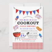 7月BBQの招待状の第4 招待状 (正面)