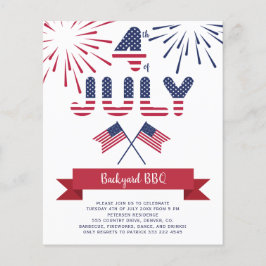7月bbq愛国主義パーティの招待状第4予算