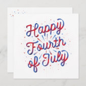 7月Card 5.25 （赤/青グラデーション） Happy 4 (正面/裏面)