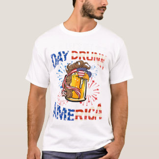 7月D日のアメリカ飲第4日にビールを飲もう Tシャツ