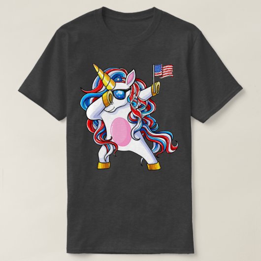 7月G日ダビング・ユニコーン・アメリカン・ダブ・ユニコーン4日 Tシャツ (デザイン正面)