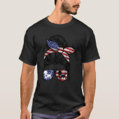 7月Messy BunのDachshund Merica 4th Tシャツ (正面)