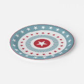 7月PartyPaperのプレートの星条旗第4 ペーパープレート (アングル)