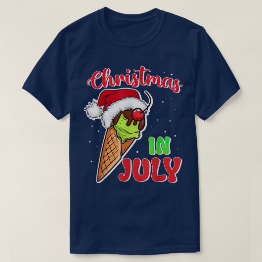 7月Tシャツのクリスマス Tシャツ (デザイン正面)