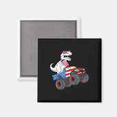 7月Tレックスディノトレックス恐竜モンスタートラックモミ マグネット (正面/裏面)