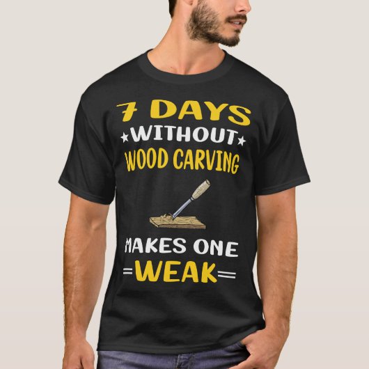 7木彫日なし木彫 Tシャツ (正面)