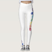 7本のチャクラのヨガのズボン レギンス (正面)