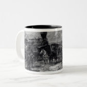 7本のマツの戦いの後 ツートーンマグカップ (正面左)