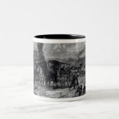 7本のマツの戦いの後 ツートーンマグカップ (中央)