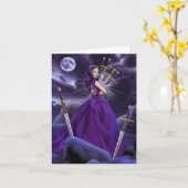 7本の刀 カード (黄色い花)