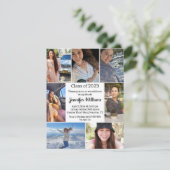7枚のエレガント写真を撮影して卒業パーティー 招待状 (スタンド正面)