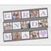 7枚のパーソナライズされた写真を貼った祖母のビニールのシール! シール (正面)