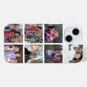 7枚のパーソナライズされた写真コラージュ Case-Mate iPhoneケース (裏面 (横))