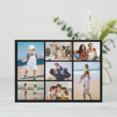 7枚のフォトコラージュのグリーティングカードを作成する (スタンド正面)