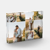 7枚のモダン写真コラージュ フォトブロック (左)