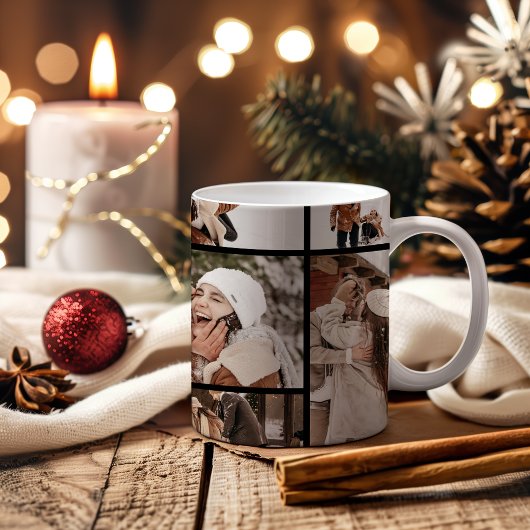 7枚の写真で残すミスター＆ミセス最初のクリスマス コーヒーマグカップ