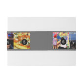 7枚の写真で簡単に写真を表示 招待状ベリーバンド (裏面例)