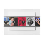 7枚の写真で簡単に写真を表示 招待状ベリーバンド (正面例)