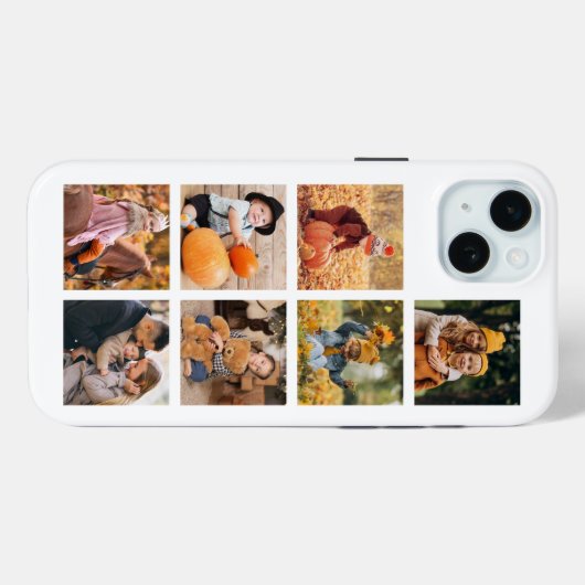 7枚の写真のギャラリパーソナライズされたー Case-Mate iPhoneケース (裏面 (横))