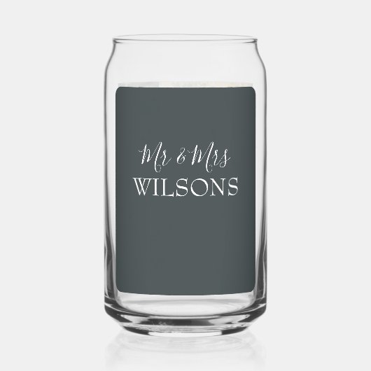 7枚の写真のコラージュ結婚を作成 ガラス缶 (裏面)