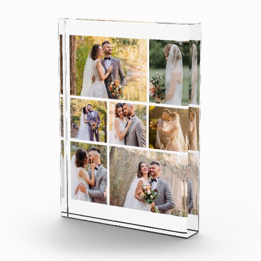 7枚の写真のコラージュ結婚を作成 フォトブロック (右)