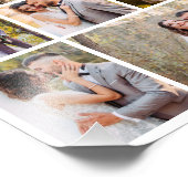 7枚の写真のコラージュ結婚を作成 フォトプリント (角)