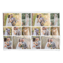 7枚の写真のコラージュ結婚を作成 枕カバー