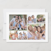 7枚の写真のホリデーカード｜今年もありがとう！ シーズンカード (正面)