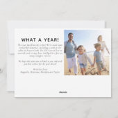 7枚の写真のホリデーカード｜今年もありがとう！ シーズンカード (裏面)