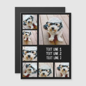 7枚の写真カスタムマグネットでフォトコラージュを作成 (正面/裏面)