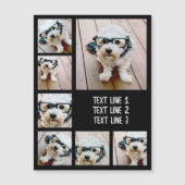 7枚の写真カスタムマグネットでフォトコラージュを作成 (正面)