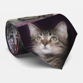 7枚の写真キャットパパフルコラージュ ネクタイ (ロール)
