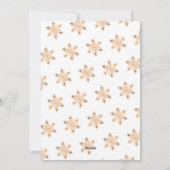 7枚の写真モダンコラージュ金ゴールドスノーフレークのクリスマス シーズンカード (裏面)