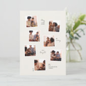 7枚ミニマルの写真のホリデーカード シーズンカード (スタンド正面)